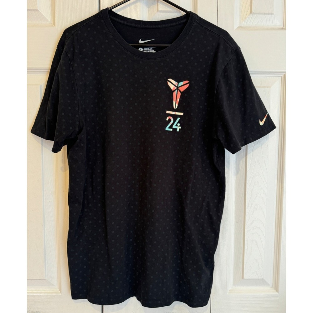 Nike Kobe Bryant 24 Shirt Black Polka Dot Easter Stealth Monogram Tee Men's Sz L